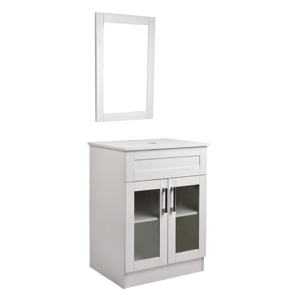 Ebern Designs Bayview 24'' Freestanding Single Bathroom Vanity with